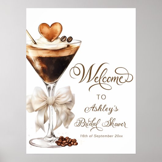 Liefde is het brouwen van elegant modern Vrijgezel Poster (Voorkant)