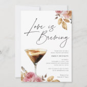 Liefde is het Brouwen van Elegante Bruidsdouche Ui Kaart (Voorkant)