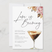 Liefde is het Brouwen van Elegante Bruidsdouche Ui Kaart (Voorkant)