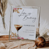 Liefde is het brouwen van espresso Martini Bloem B Poster