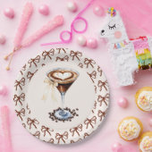 Liefde is het brouwen van Espresso Martini Bow Bri Papieren Bordje (Feest)