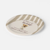 Liefde is het brouwen van Espresso Martini Bow Vri Papieren Bordje (Gekanteld)