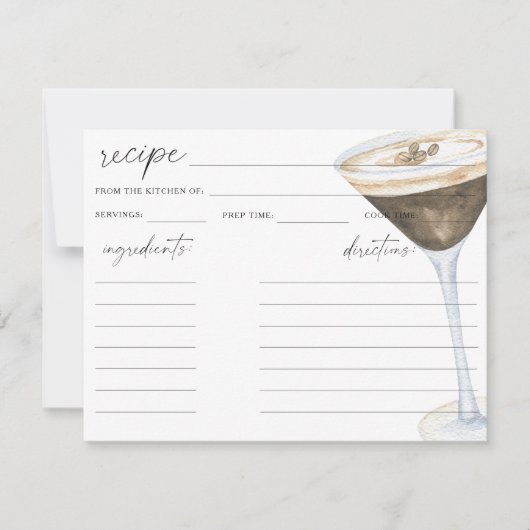 Liefde is het brouwen van espresso martini Bruids  (Voorkant)