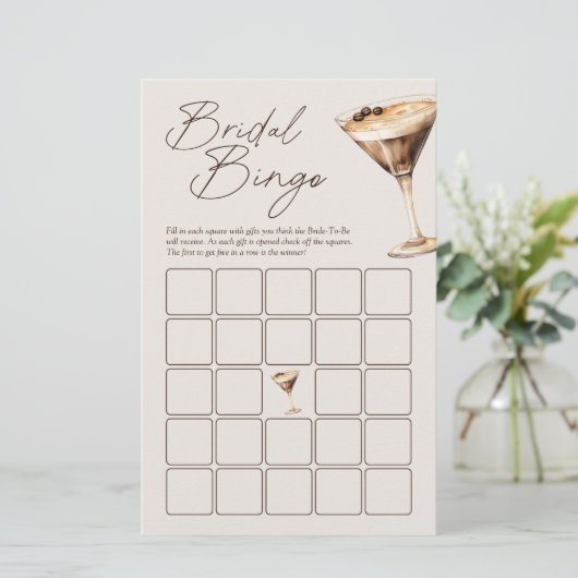 Liefde is het brouwen van Espresso Martini Bruids  (Staand voorkant)