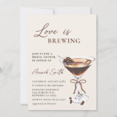 Liefde is het brouwen van Espresso Martini Bruilof Kaart (Voorkant)