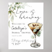Liefde is het brouwen van Espresso Martini Bruilof Poster (Voorkant)
