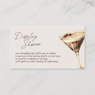 Liefde is het brouwen van Espresso Martini Display Informatiekaartje