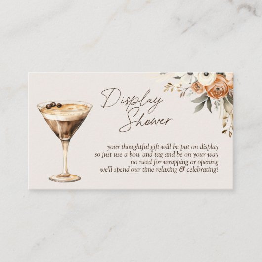 Liefde is het brouwen van Espresso Martini Display Informatiekaartje (Voorkant)