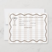 Liefde is het brouwen van Espresso Martini Recept Kaart (Voorkant)