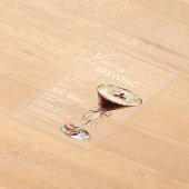 Liefde is het brouwen van Espresso Martini Vrijgez Acryl Uitnodigingen (Laagn)
