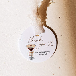 Liefde is het brouwen van Espresso Martini Vrijgez Bedankjes Labels