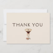 Liefde is het brouwen van Espresso Martini Vrijgez Bedankkaart (Voorkant)