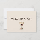 Liefde is het brouwen van Espresso Martini Vrijgez Bedankkaart (Voorkant)