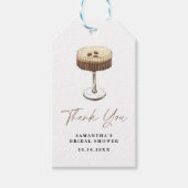 Liefde is het brouwen van Espresso Martini Vrijgez Cadeaulabel (Voorkant)