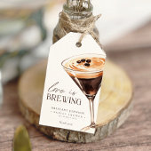 Liefde is het brouwen van Espresso Martini Vrijgez Cadeaulabel