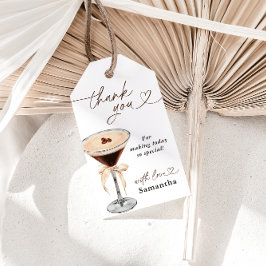 Liefde is het brouwen van Espresso Martini Vrijgez Cadeaulabel