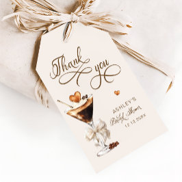 Liefde is het brouwen van Espresso Martini Vrijgez Cadeaulabel