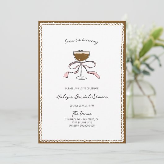 Liefde is het brouwen van Espresso Martini Vrijgez Kaart (Staand voorkant)