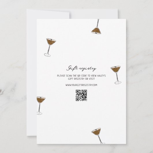 Liefde is het brouwen van Espresso Martini Vrijgez Kaart (Achterkant)