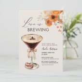 Liefde is het brouwen van Espresso Martini Vrijgez Kaart (Staand voorkant)