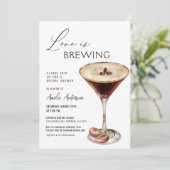 Liefde is het brouwen van Espresso Martini Vrijgez Kaart (Staand voorkant)