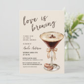 Liefde is het brouwen van Espresso Martini Vrijgez Kaart (Staand voorkant)