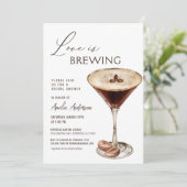 Liefde is het brouwen van Espresso Martini Vrijgez Kaart (Staand voorkant)