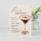 Liefde is het brouwen van Espresso Martini Vrijgez Kaart (Staand voorkant)