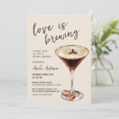 Liefde is het brouwen van Espresso Martini Vrijgez Kaart (Staand voorkant)