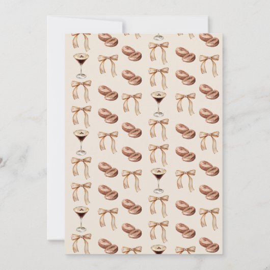 Liefde is het brouwen van Espresso Martini Vrijgez Kaart (Achterkant)