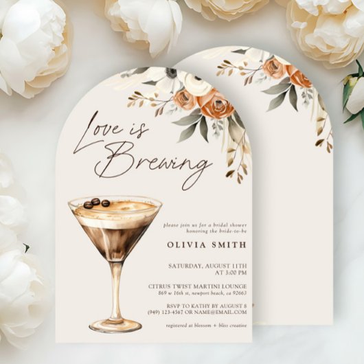 Liefde is het brouwen van Espresso Martini Vrijgez Kaart