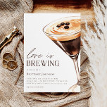 Liefde is het brouwen van Espresso Martini Vrijgez Kaart<br><div class="desc">Liefde is Brouwen Espresso Martini Bridal Shower Uitnodiging</div>