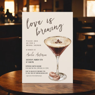 Liefde is het brouwen van Espresso Martini Vrijgez Kaart