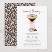 Liefde is het brouwen van Espresso Martini Vrijgez Kaart (Voorkant / Achterkant)