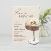 Liefde is het brouwen van Espresso Martini Vrijgez Kaart (Staand voorkant)