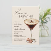 Liefde is het brouwen van Espresso Martini Vrijgez Kaart (Staand voorkant)