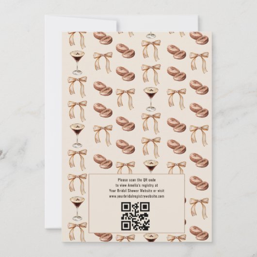 Liefde is het brouwen van Espresso Martini Vrijgez Kaart (Achterkant)