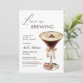 Liefde is het brouwen van Espresso Martini Vrijgez Kaart (Staand voorkant)