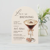 Liefde is het brouwen van Espresso Martini Vrijgez Kaart (Staand voorkant)