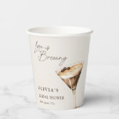 Liefde is het brouwen van Espresso Martini Vrijgez Papieren Bekers (Achterkant)