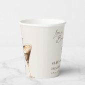 Liefde is het brouwen van Espresso Martini Vrijgez Papieren Bekers (Rechts)