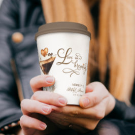 Liefde is het brouwen van Espresso Martini Vrijgez Papieren Bekers