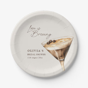 Liefde is het brouwen van Espresso Martini Vrijgez Papieren Bordje