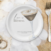 Liefde is het brouwen van Espresso Martini Vrijgez Papieren Bordje