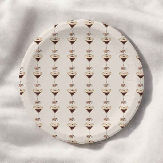 Liefde is het brouwen van Espresso Martini Vrijgez Papieren Bordje