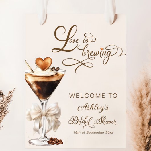 Liefde is het brouwen van Espresso Martini Vrijgez Poster