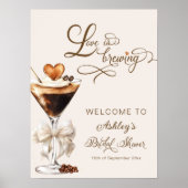 Liefde is het brouwen van Espresso Martini Vrijgez Poster (Voorkant)