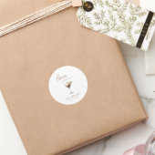 Liefde is het brouwen van Espresso Martini Vrijgez Ronde Sticker