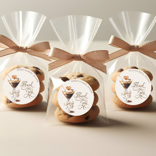 Liefde is het brouwen van Espresso Martini Vrijgez Ronde Sticker