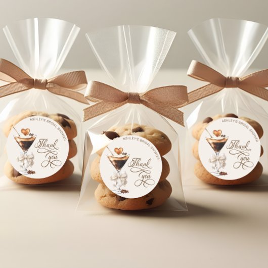 Liefde is het brouwen van Espresso Martini Vrijgez Ronde Sticker